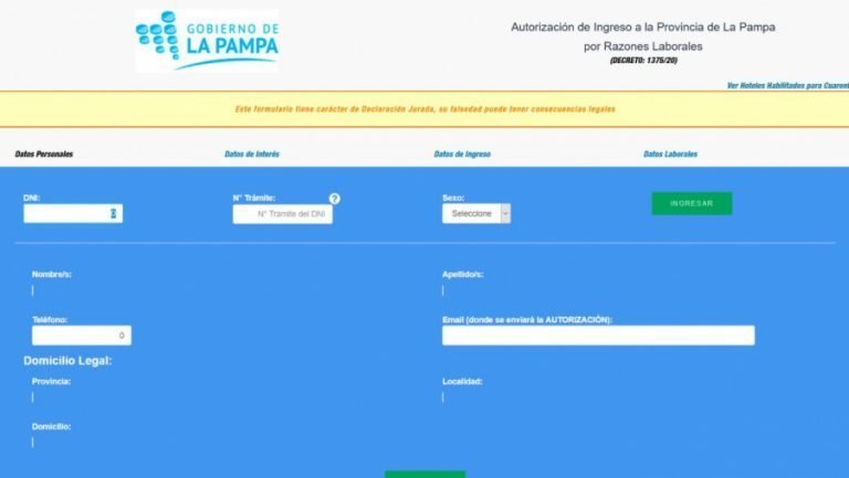 Desde localidades limítrofes se ingresa a La Pampa sin cuarentena y sin PCR