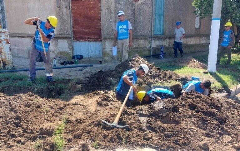 Villa Mirasol: construyen la segunda etapa del sistema de agua potable