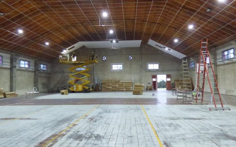 Está en marcha la segunda etapa de la obra del Polideportivo de Metileo